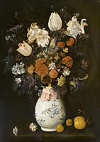 Flowers in a vase, 1654, leyster
