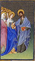 David Foresees the Mystic Marriage of Christ and the Church, limbourg