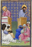 David Foresees the Preaching of the Apostles, limbourg