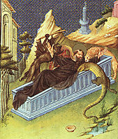 St. Anthony Attacked by Devils, c.1408, limbourg