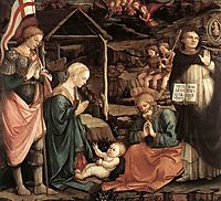 Adoration Of The Child With Saints, 1465, lippi