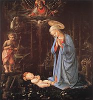 The Adoration of the Infant Jesus, 1459, lippi