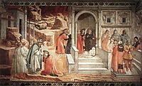 Disputation in the Synagogue, 1465, lippi