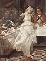 The Feast of Herod: Salome-s Dance (detail), 1464, lippi