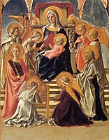 Madonna and Child Enthroned with Saints, c.1430, lippi