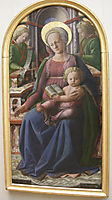 Madonna and Child Enthroned with Two Angels, lippi