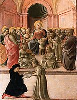 Madonna and Child with Saints, Angels and a Donor, c.1437, lippi