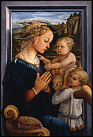 Madonna and Child with two Angels, 1465, lippi