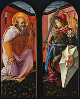 Saint Anthony and Archangel Michael , 1456, lippi