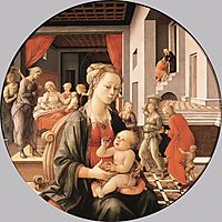 Virgin with the Child and Scenes from the Life of St. Anne, lippi