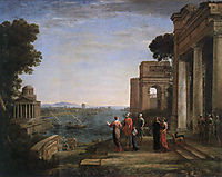 Aeneas and Dido in Carthage, 1675, lorrain