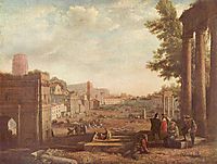 The Campo Vaccino, Rome , 1636, lorrain