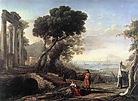 Italian Coastal Landscape, 1642, lorrain