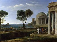 Landscape with Aeneas at Delos, 1672, lorrain