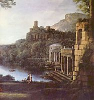 Landscape with the nymph Egeria and Numa, 1669, lorrain