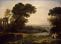 Landscape with the Rest on The Flight into Egypt, 1666, lorrain