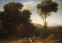 Pastoral Landscape with a Mill, 1634, lorrain