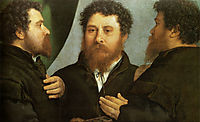 Goldsmith seen from three sides, c.1530, lotto