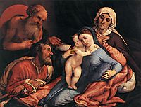 Madonna and Child with St. Jerome, St. Joseph and St. Anne, 1534, lotto