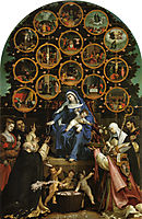 Madonna of the Rosary, 1539, lotto