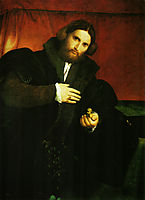 Portrait of a gentleman with lion paw, c.1527, lotto