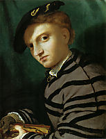 Portrait of a Young Man With a Book, 1527, lotto