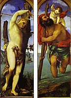 Wings of a triptych: St. Sebastian, St. Christopher, 1531, lotto