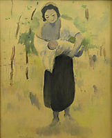 Mother with baby, luchian