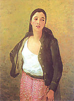 Safta the Flower Girl, 1901, luchian