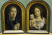 The Carondelet Diptych: Jean Carondelet (left panel), Virgin and Child (right panel), 1517, mabuse
