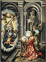 Saint Luke painting the Virgin, c.1523, mabuse