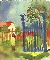 Gartentor, 1914, macke
