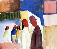 On the Street, 1914, macke