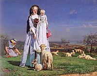 Pretty Baa-Lambs, 1852, madoxbrown