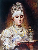 Boyaryshnya with a Tray, makovsky