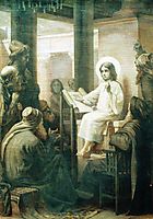 Christ among the teachers, c.1860, makovsky
