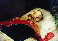 Emperor Alexander II on His Deathbed, 1881, makovsky