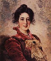 Female Portrait, c.1890, makovsky