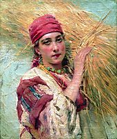 Girl with a sheaf, c.1880, makovsky