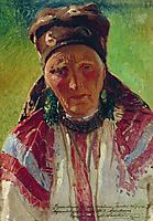 Head of the Old Woman, c.1890, makovsky