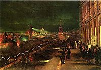 Illumination of Moscow on the occasion of the coronation in 1883, 1883, makovsky