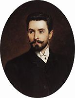 Portrait of Russian opera singer Nikolay Figner, makovsky