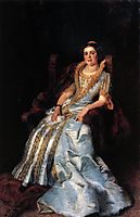 Portrait of V.Morozova, 1884, makovsky