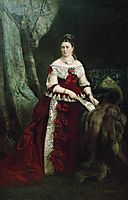 Portrait of Vera Zubova, 1877, makovsky