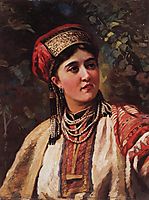 Woman in a national costume, makovsky