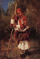 Woman with Rake, c.1870, makovsky