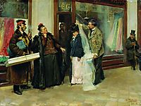 The Choice of Wedding Presents, 1898, makovskyvladimir