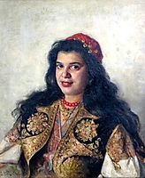 A gypsy lady, 1875, makovskyvladimir