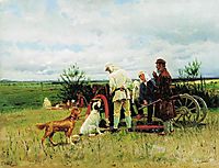 Hunters at Rest, 1887, makovskyvladimir