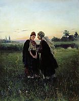 Mother and daughter, 1886, makovskyvladimir